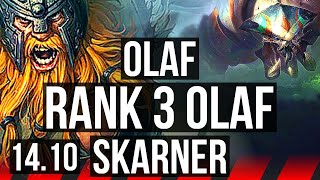 OLAF vs SKARNER (TOP) | Rank 3 Olaf, 7/0/5, Godlike | EUW Grandmaster | 14.10