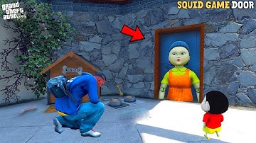 Shinchan and Franklin Found SQUID GAME Secret Door in Franklins House In GTA 5 | Paradox FTW