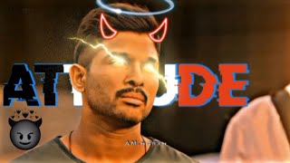 Mere baap ne mujhe kal se kisi se bhi panga lene ke liye mana kiya hai 😈😈#alluarjun #attitudestatus