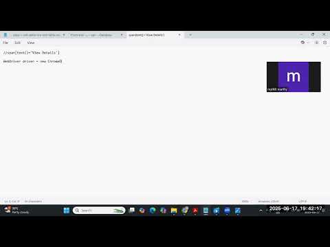 Initialize WebDriver