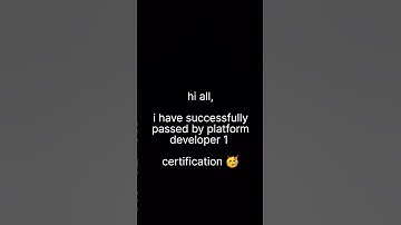 I cleared my platform developer 1 certification 🎉🥳🥳