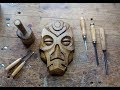 Carving A Dragon Priest Mask Out Of Walnut