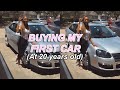 BUYING MY FIRST CAR AT 20 YEARS OLD! | getting my tags and car supplies