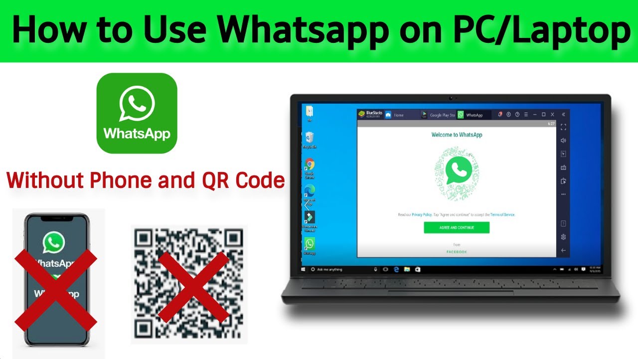 install whatsapp on laptop without bluestacks