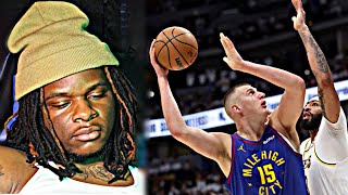 Yoshaun Reacts To Los Angeles Lakers Vs Denver Nuggets Game 1 Full Highlights | 2024 WCR1