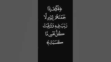(فكيف) #قرآن #ليدّبّروا_آياته #راحة_نفسية #شاشه_سوداء #سورة_آل_عمران #عبدالرحمن_ريس #quran #اكسبلور