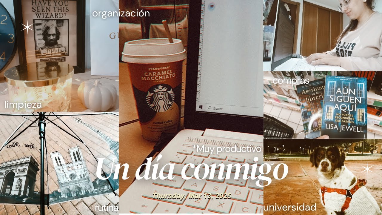 UN DÍA PRODUCTIVO CONMIGO | Mi rutina diaria de clase, organización, universidad, limpieza, compras