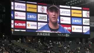 2015年5月14日 ハーミッダ・大谷・増井ヒーローインタビュー（北海道日本ハムファイターズ）