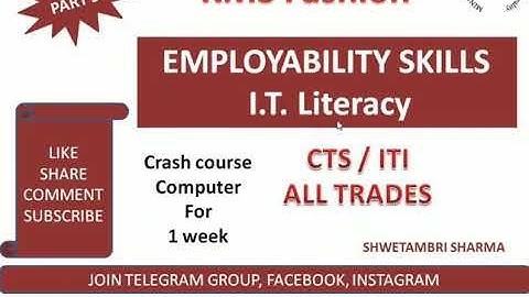 #cits2020 #cts2020 Employability skills I.T Literacy part 5 by Shwetambri Sharma