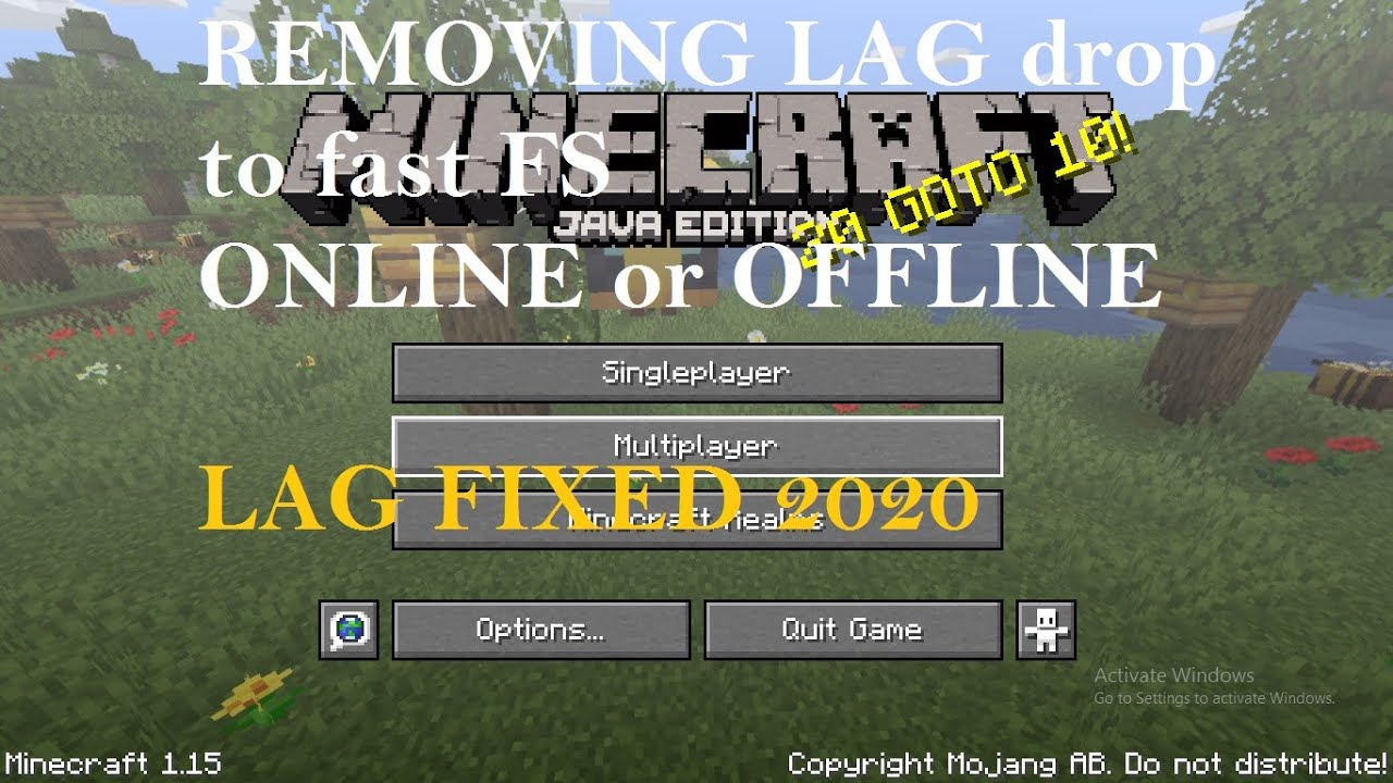 how to remove lag in minecraft 2020 YouTube