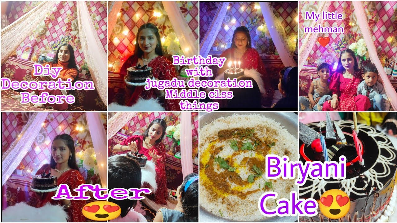 Birthday party vlog|My birthday 26/11 vlog||Diy Birthday canopy Decoration with jugad||