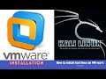 How to install kali linux on VM Ware..