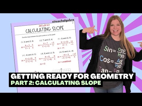 Getting Ready for Geometry - Part 2: Calculating Slope