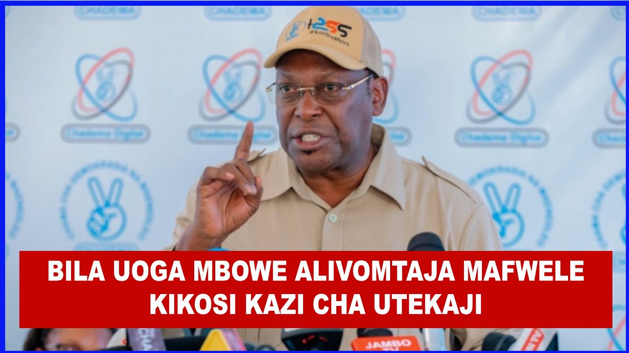 Mafwele Rpc DUH! MBOWE ALIVOFICHUA KIKOSI KAZI KINACHOHUSIKA NA UTEKAJI AKIMTAJA ...