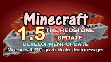 Minecraft 1.5 update - Minecart with TNT, quartz blocks, death messages