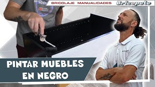 Pintar muebles en NEGRO