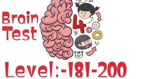 Brain Test 4 Level 181-200||All Levels with Answers