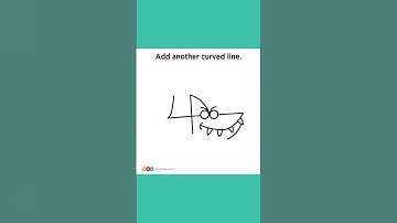 How To Draw A Shark Using Number 4 #shorts #drawingforkids #howtodraw #art