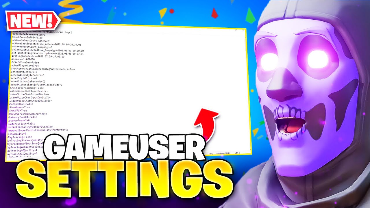 🚀 (INSANE FPS BOOST) GameUserSettings File Editing to Dramatically ...
