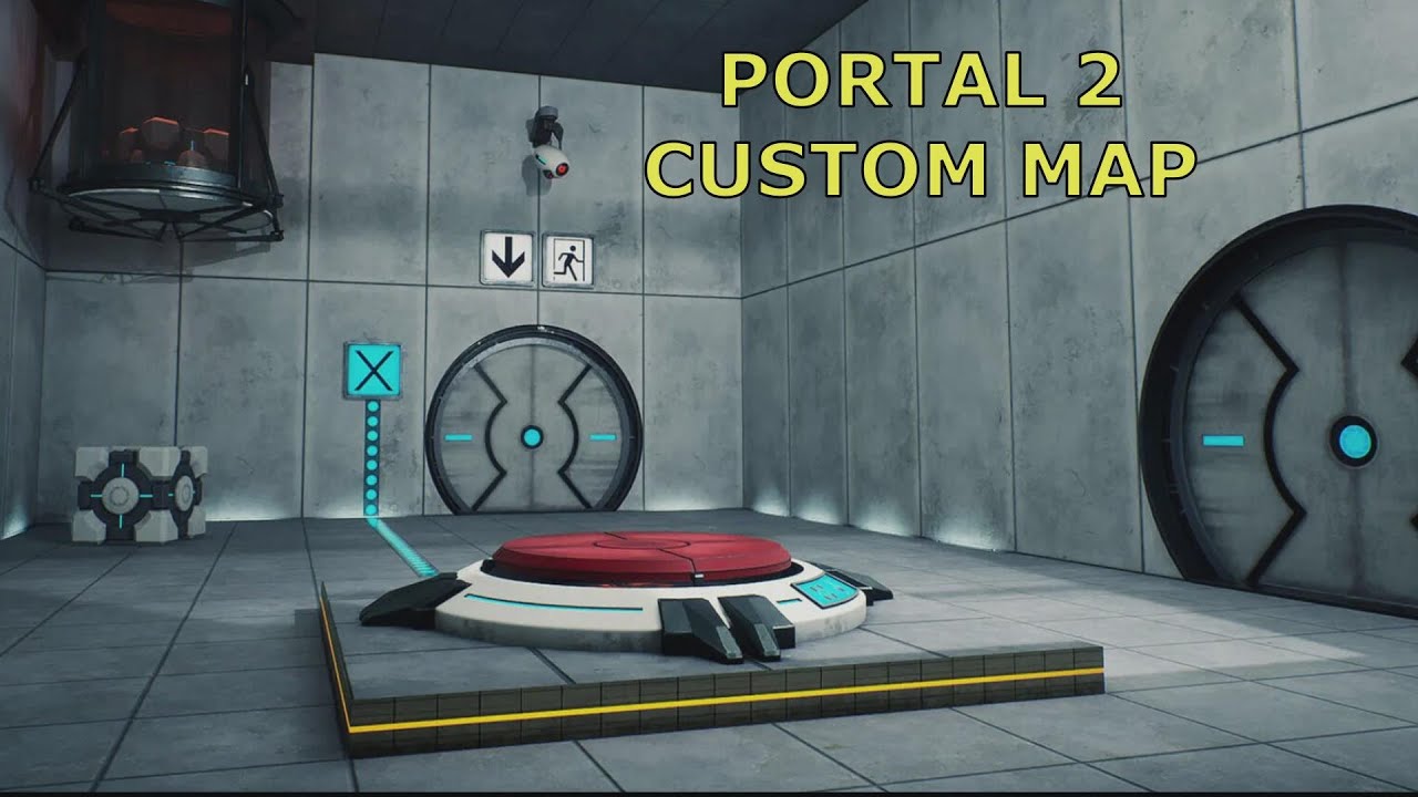 Two tricky test chambers puzzle solved - Portal 2 Custom map - YouTube
