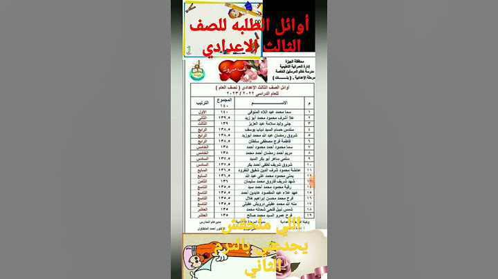 الناجح يرفع ايده نتيجه الصف الثالث الاعدادي الترم الاول اوائل طلاب الصف ٣ قناه اتعلم ببساطه ومرح