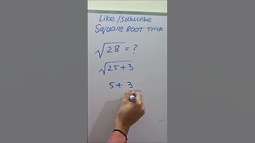 Square Root Trick 🔥 | Math Hack | #maths