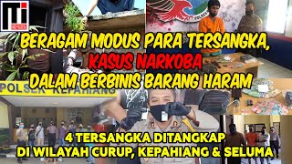 BERAGAM MODUS PARA TERSANGKA KASUS NARKOBA