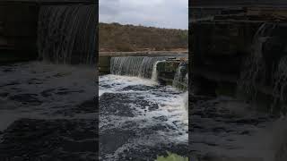 Europe&#39;s largest flat waterfall