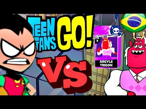 Robin Vs Trigon Teeny Titans Go Figure Battles Gameplay Pt Br Youtube - teen titans trigon roblox