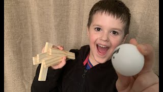 Keva Structures Planks - Ping Pong Trick Shot