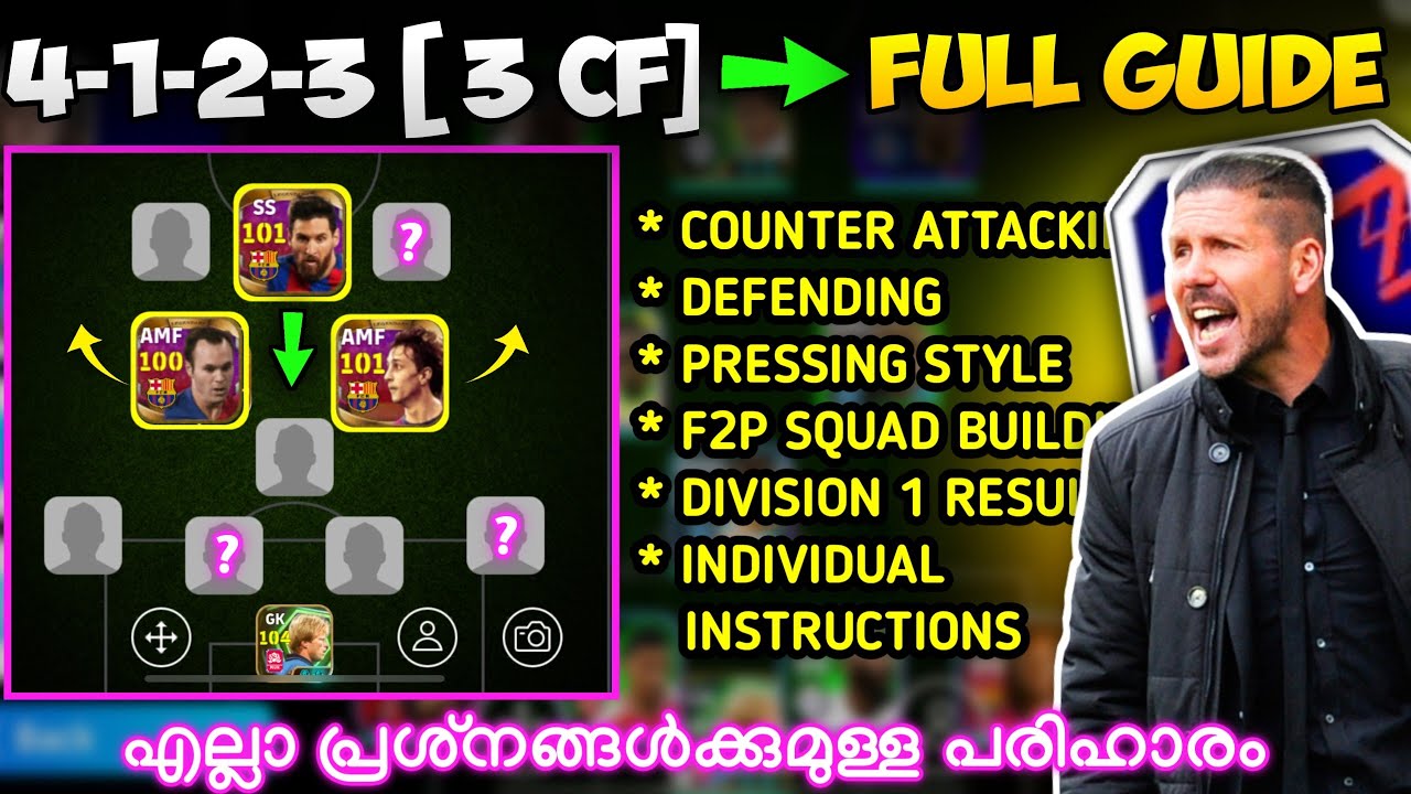 Схема защиты и атаки 4123 🔥 | КАК ИГРАТЬ С ИСПОЛЬЗОВАНИЕМ РАССТАНОВКИ 4123 В EFOOTBALL 2026