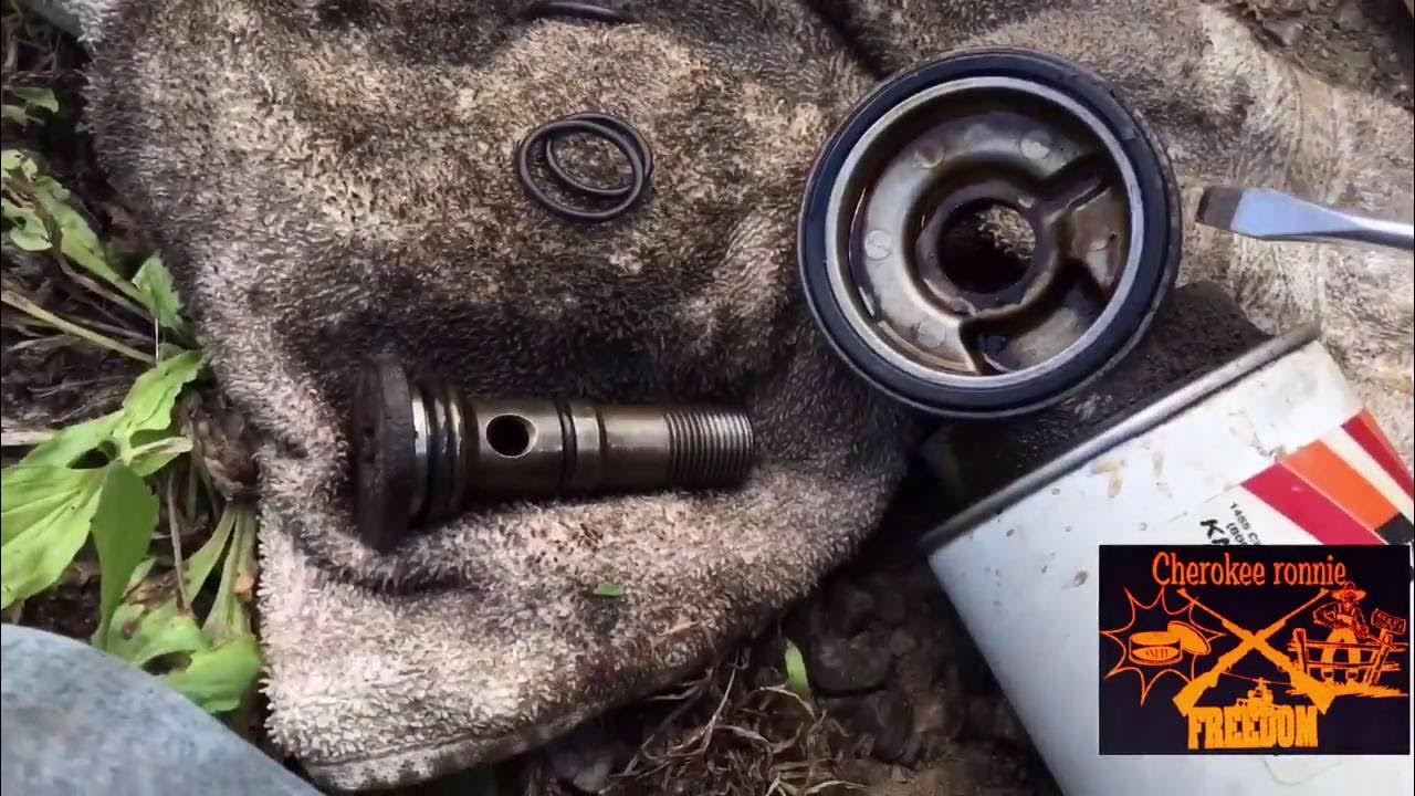 Jeep Cherokee  Oil Filter Adapter Leak Fix - YouTube