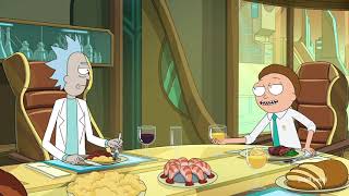 Dinner with Evil Morty. Ha! Geez.