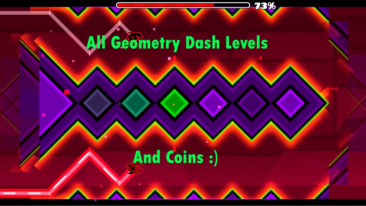 1 уровень в geometry dash. Официальные уровни в Geometry Dash. Монета из Geometry Dash. The Challenge Geometry Dash. Уровень Electrodynamix геометрии Дэш ФРАГМЕНТЫ уровня.