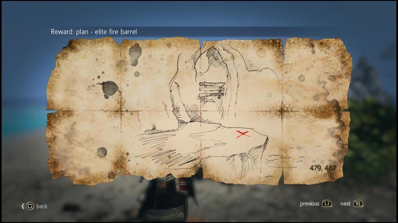Карта сокровищ нассау assassins creed 4 black flag