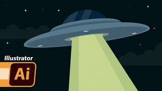 Design a Classic UFO Illustration in Illustrator