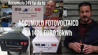 ACCUMULO FOTOVOLTAICO da 1470 euro 16KWh