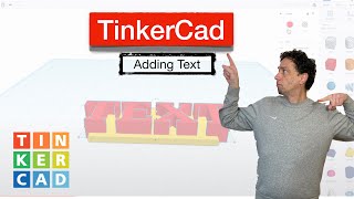 TinkerCAD Add Text
