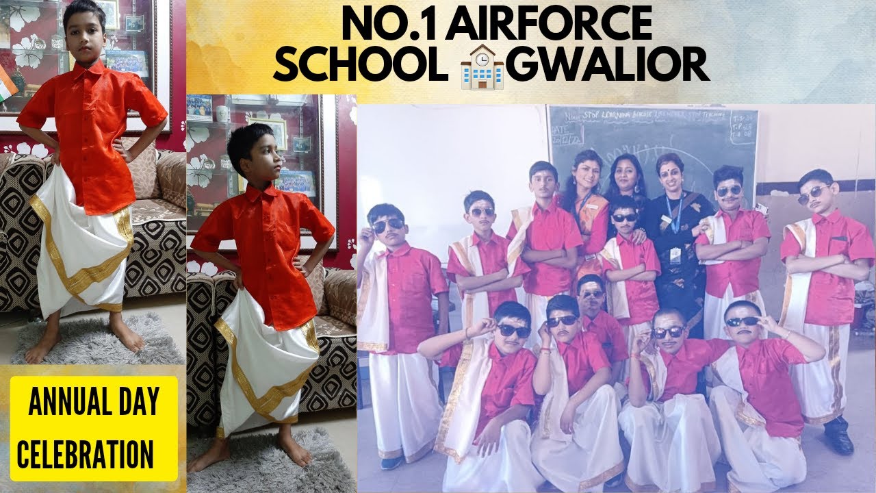 No.1 Airforce school 🏫GWALIOR #south dance # annual day celebration # ...