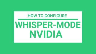 NVIDIA CONTROL PANEL...BEST SETTINGS FOR BOOSTING FPS FOR GAMING| Optimize NVIDIA..Whisper MODE