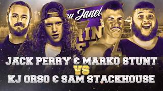 GCW: Jurassic Express (Jack Perry &amp; Marko Stunt) vs KJ Orso &amp; Sam Stackhouse  - Video package #JJSBX