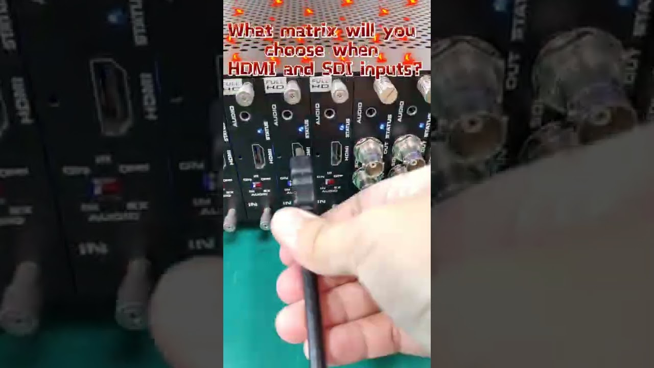 Modular matrix switcher 