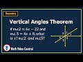 Vertical Angle Theorem | Geometry | Math Video Central
