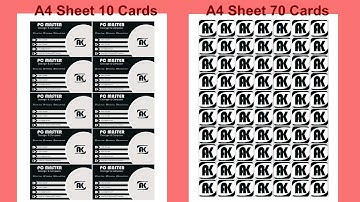 how to print Visiting Card/Business card I A4 Sheet I CorelDraw I Guider Abdul Khaliq I Urdu/hindi