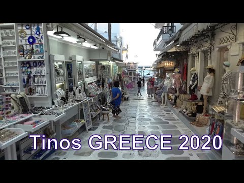 Tinos island GREECE walking around (Aug 2020)