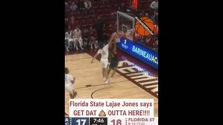 Lajae Jones with the REJECTION 🚫 #GuruBasketballKieroSays #basketball #basketballmemes #blockshot