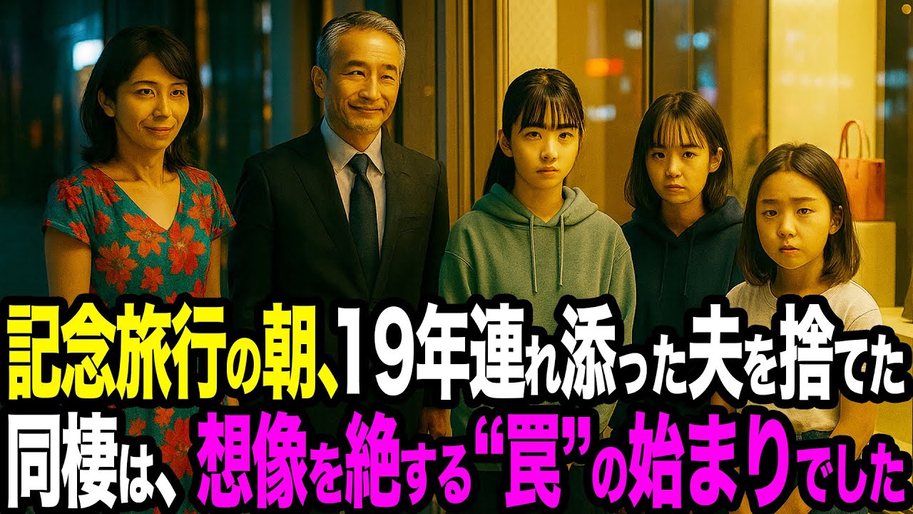 【シタ妻】記念旅行の朝、19年連れ添った夫を捨て「好きな人のために女として」娘たちと不倫同棲→実は父の内通者…ATM化作戦で口座残高128円＆慰謝料1000万、恋人にも捨てられた女の末路【修羅場朗読】