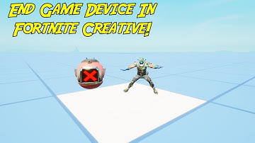 How Do You Use The End Game Device In Fortnite Creative?