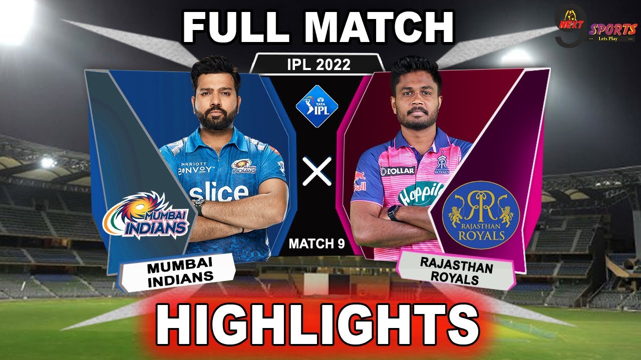MI vs RR 9TH MATCH HIGHLIGHTS 2022 IPL 2022 MUMBAI vs RAJASTHAN 9TH MATCH HIGHLIGHTS #MIvRR