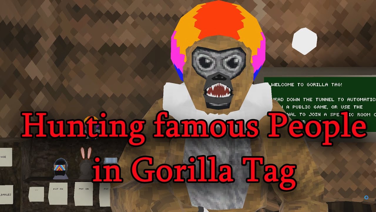 Trying to find famous Gorilla Tag Players! Gorilla tag YouTube